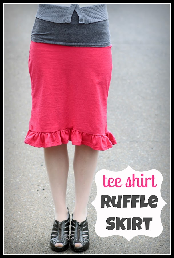 watch out for the woestmans: Tee Shirt Ruffle Skirt Tutorial