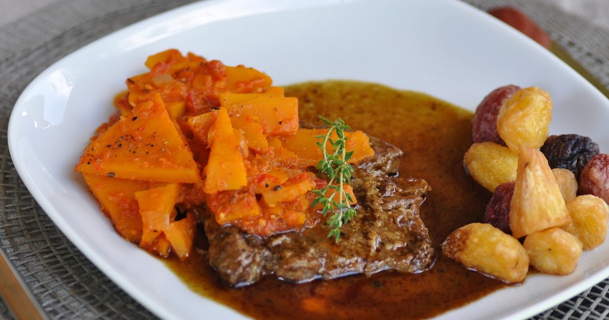 Steirischer Rostbraten mit Kürbisgemüse - Kubiena - Kochblog