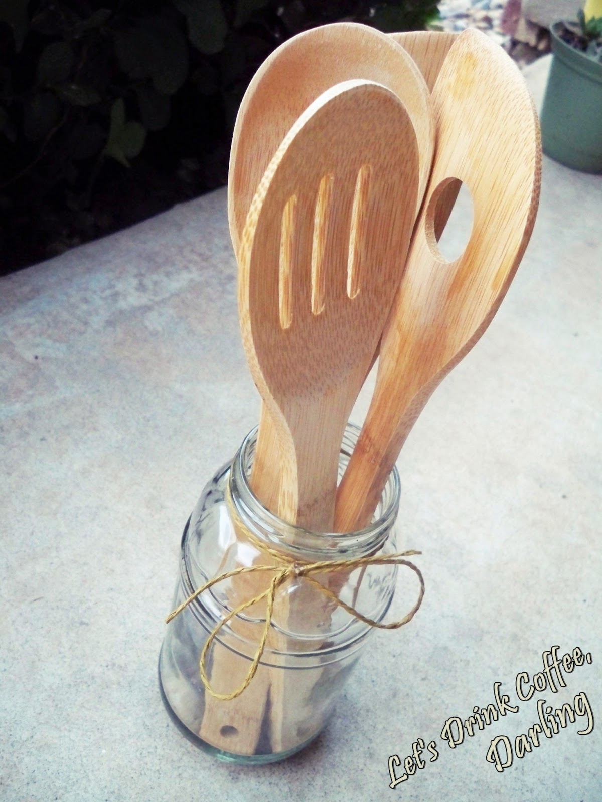 Let's Drink Coffee, Darling Cheap and Easy Utensil Holder