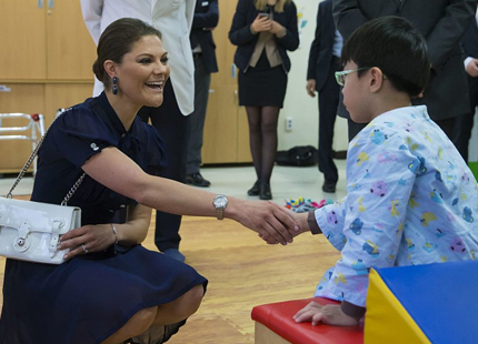 Crown Princess Victoria of Sweden and Prince Daniel of Sweden visited Hankuk National Rehabilitation Center