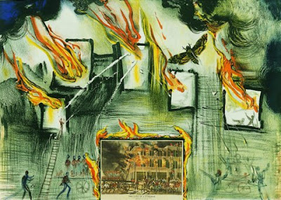 Salvador Dalí. Fire, Fire, Fire, 1974