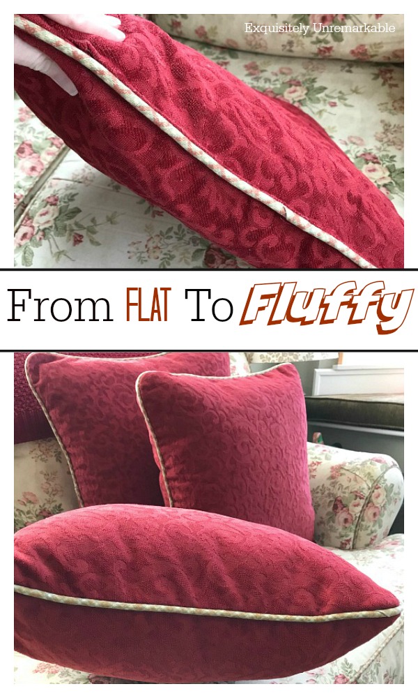 How To Fix Flat Pillows - Exquisitely Unremarkable