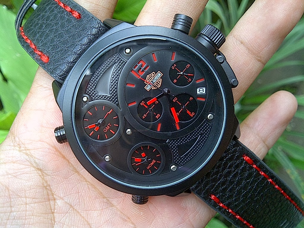 JAM TANGAN HARLEY DAVIDSON TRIPLE TIME Kode Barang AL250 Warung Jam