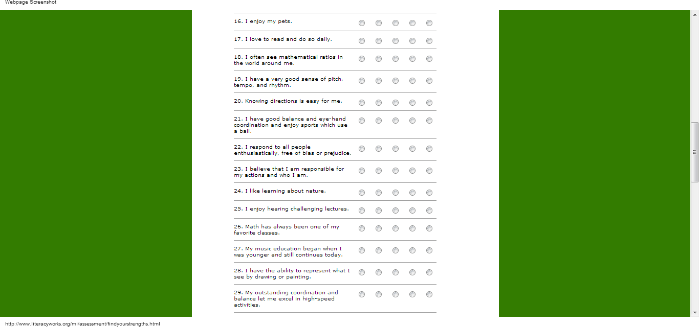 Assessment Resource Blog: Multiple Intelligence