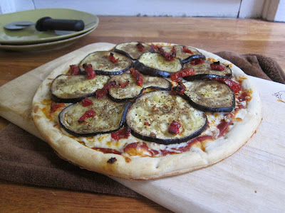 Eggplant and Sun-Dried Tomato Pizza | The Economical Eater