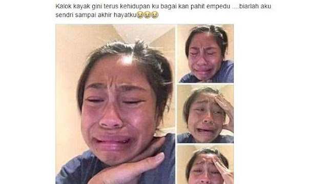 Unggah Foto Menangis di Facebook Cewek ini Mendapat Ribuan Komentar Netizen Unggah Foto Menangis di Facebook Cewek ini Mendapat Ribuan Komentar Netizen