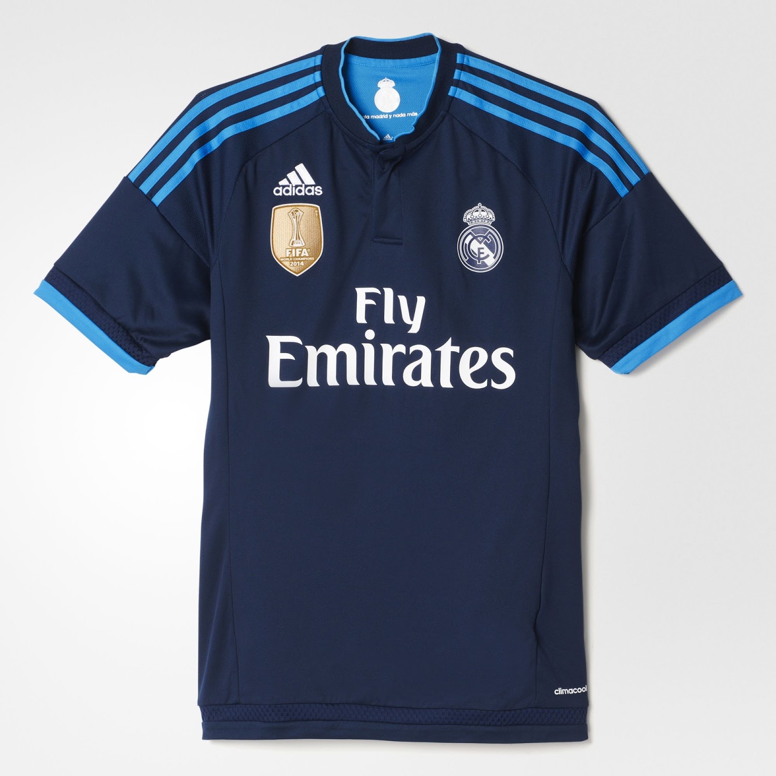 Real Madrid Jersey 2015/16 Away - Blue Real Madrid Third Kit 15 16 New ...