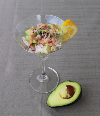 Carole's Chatter: Smoked Tuna Cocktail - looks great in a martini glass