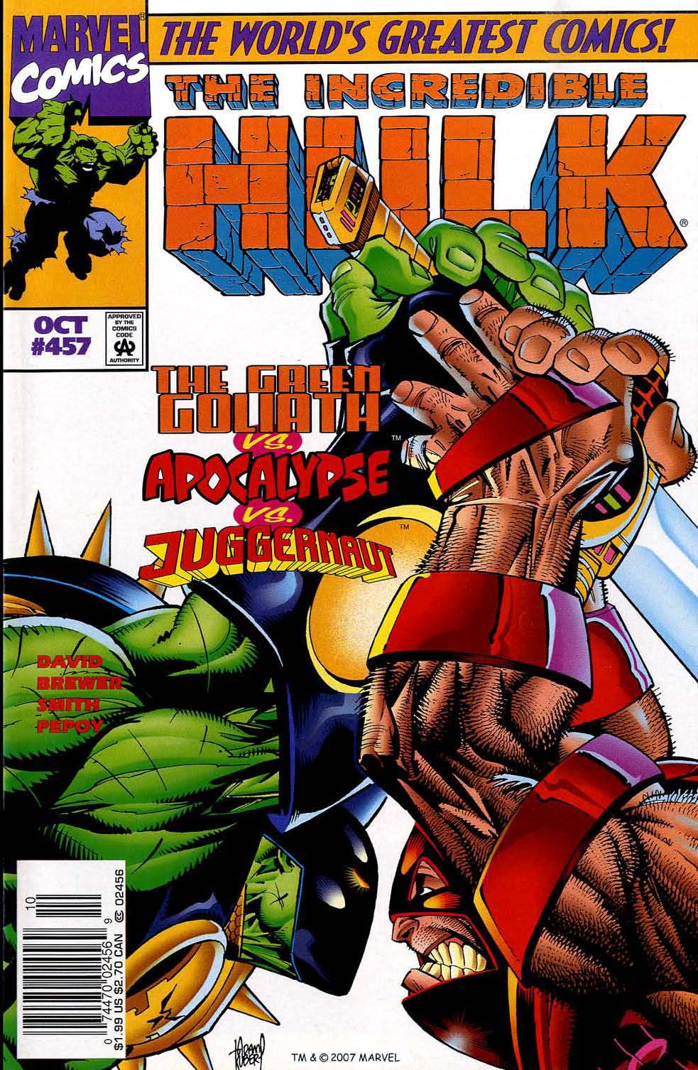 Read online The Incredible Hulk (1968) comic -  Issue #457 - 1