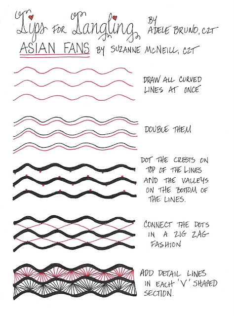 Tickled To Tangle: Tips for Tangling Asian Fans
