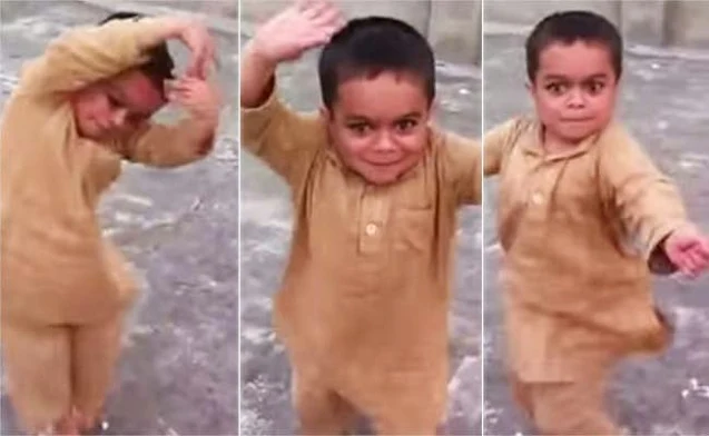 Little Dancing Pakistani Kid garoto árabe dançando 2014