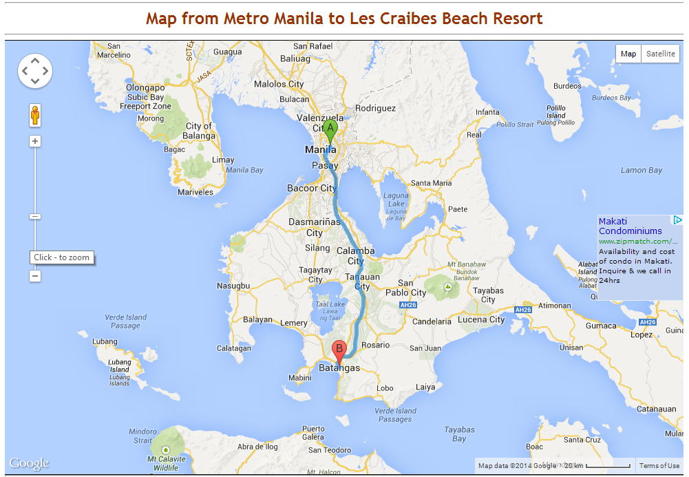 Les Caraibes Beach Resort Map 1 From San Juan Batangas To Bgy Map 1 From San Juan Batangas To Bgy Hugom