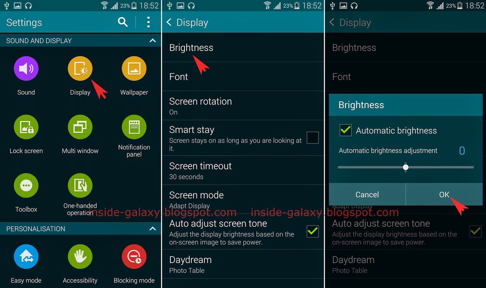 Inside Galaxy Samsung Galaxy S5 How to Adjust Screen Brightness in