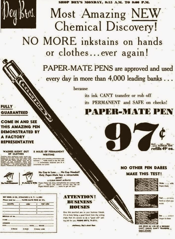 Pen shots and thoughts Early history of Paper Mate Part 1 Paper