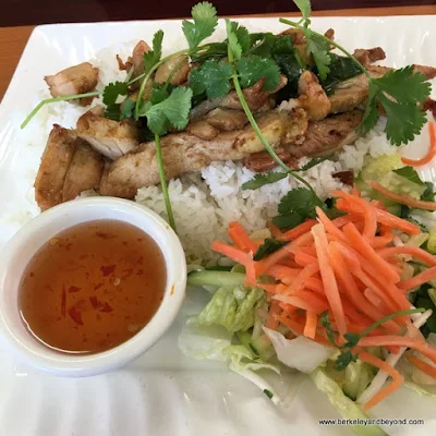 chicken and rice plate at Super Super in Berkeley, California