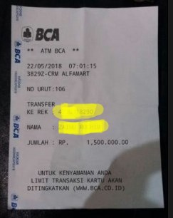 Hati Hati Modus Penipuan Baru Pakai Struk Transfer Atm Karyaku