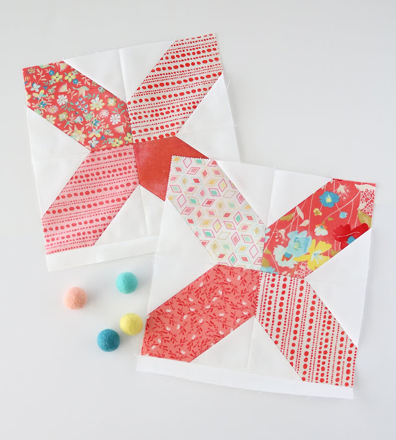 Charming Baby Sew Along with Melissa Corry and Fat Quarter Shop - quilt blocks by Andy of A Bright Corner