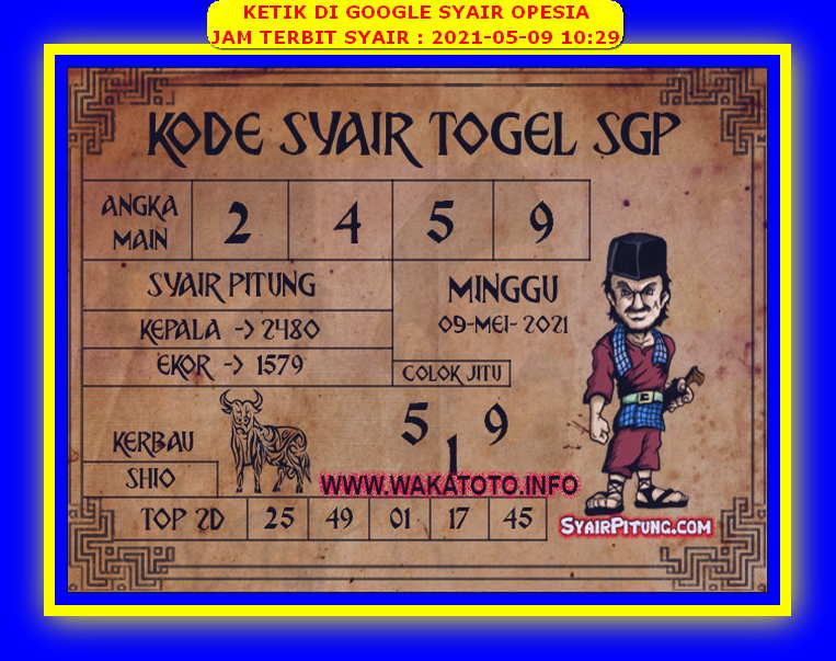 1 New Message Kode Syair Singapore 9 Mei 2021 Forum Syair Togel Hongkong Singapura Sydney
