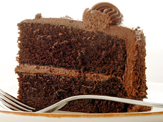 slice of chocolate cake