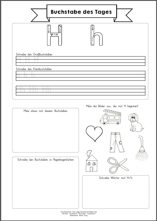 Grundschultante Buchstabe Des Tages Teil 2