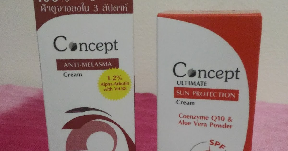 [Review] Concept AntiMelasma Cream & Concept Ultimate Sun Protection Cream