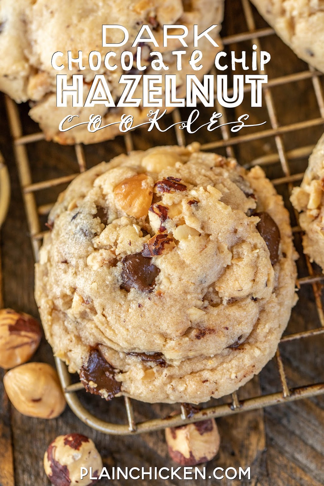 Dark Chocolate Chip Hazelnut Cookies Plain Chicken®
