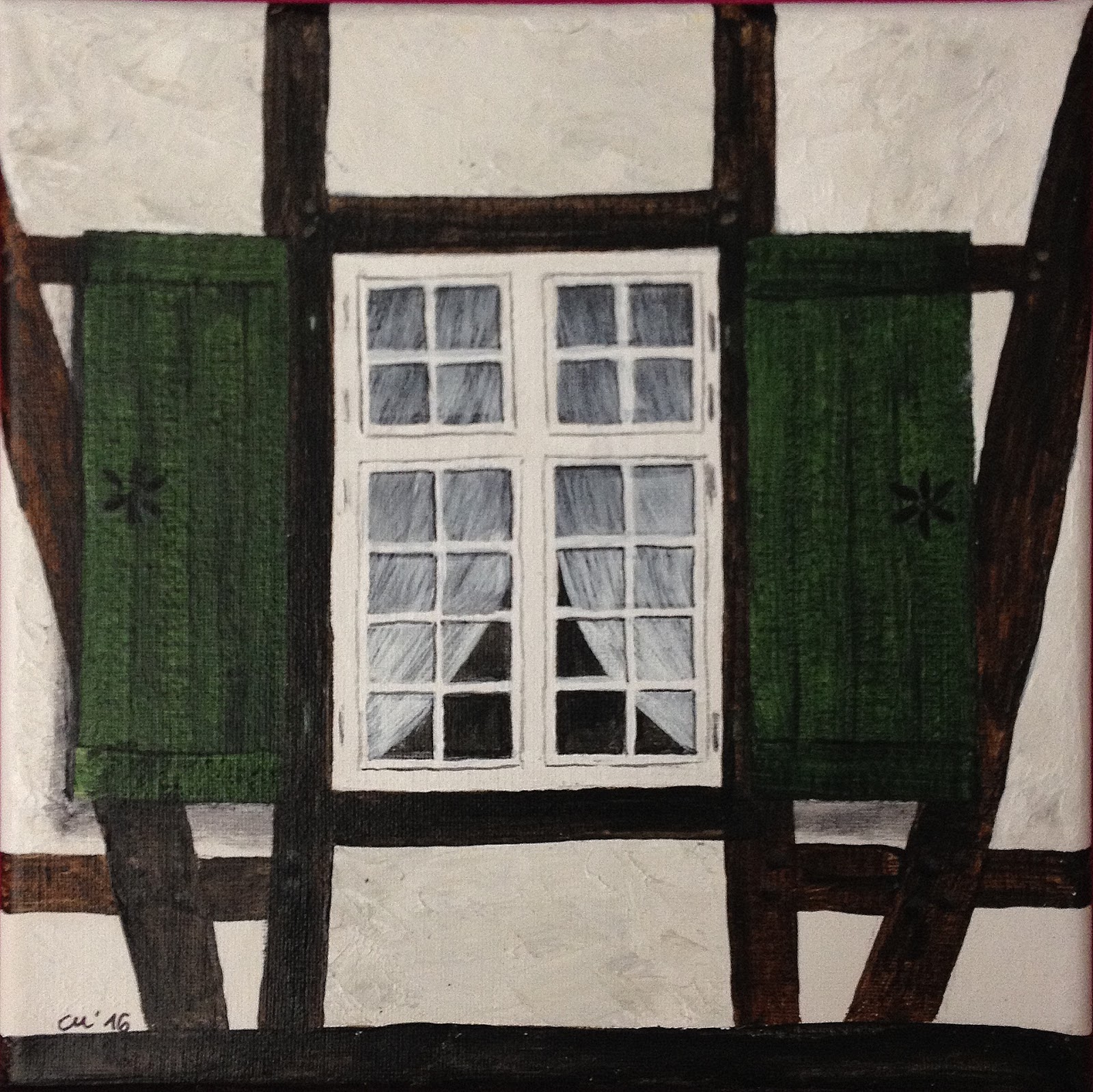 Daily Painting Carola Mehring 17.5.2016 Fenster vom