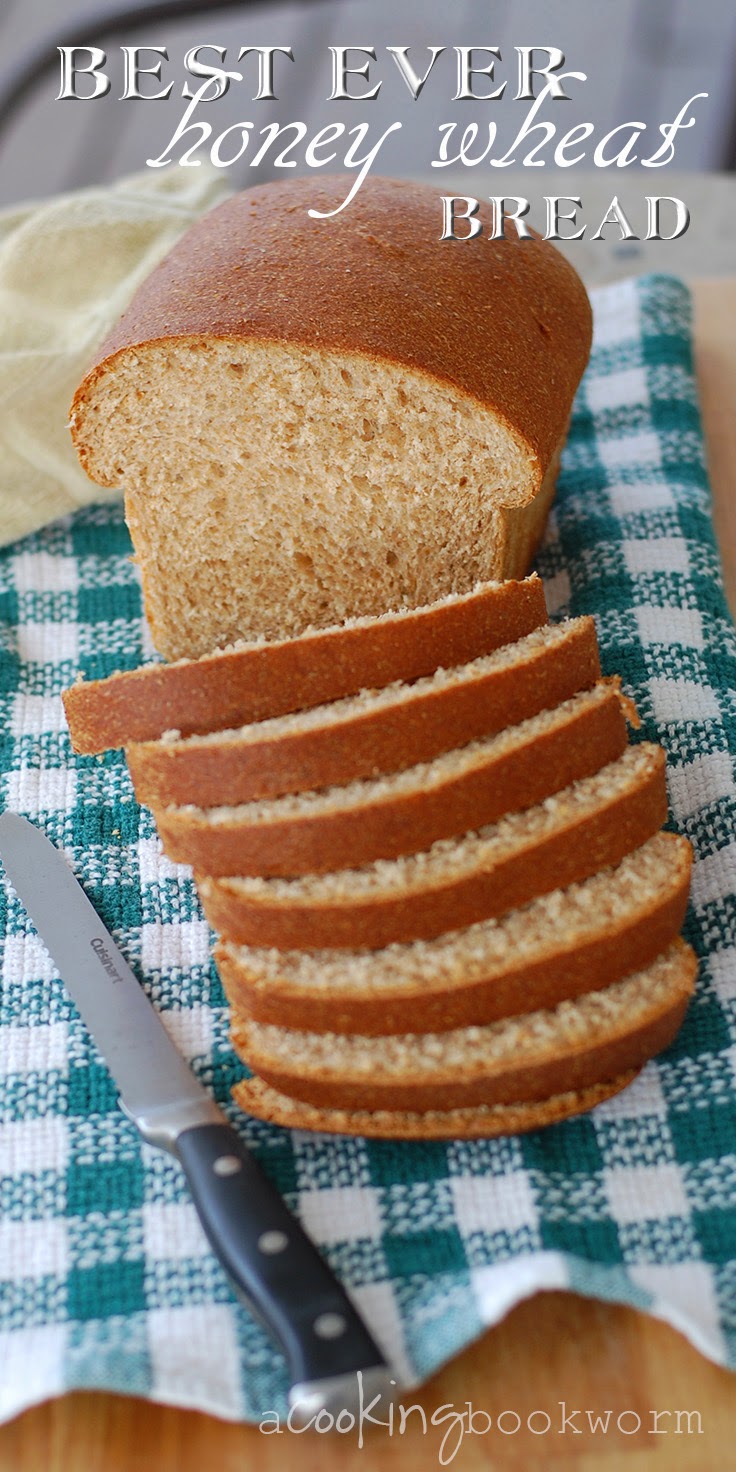 A Cooking Bookworm: Best Ever Honey Whole Wheat Bread!