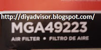 O’Reilly Auto Parts Air filter O’Reilly Auto Parts MGA49223