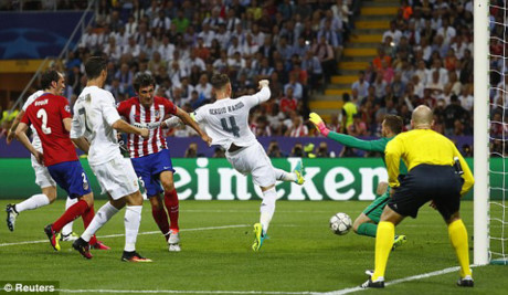 Cap nhat ket qua tran chung ket Champions League Real - Atletico - Anh 1