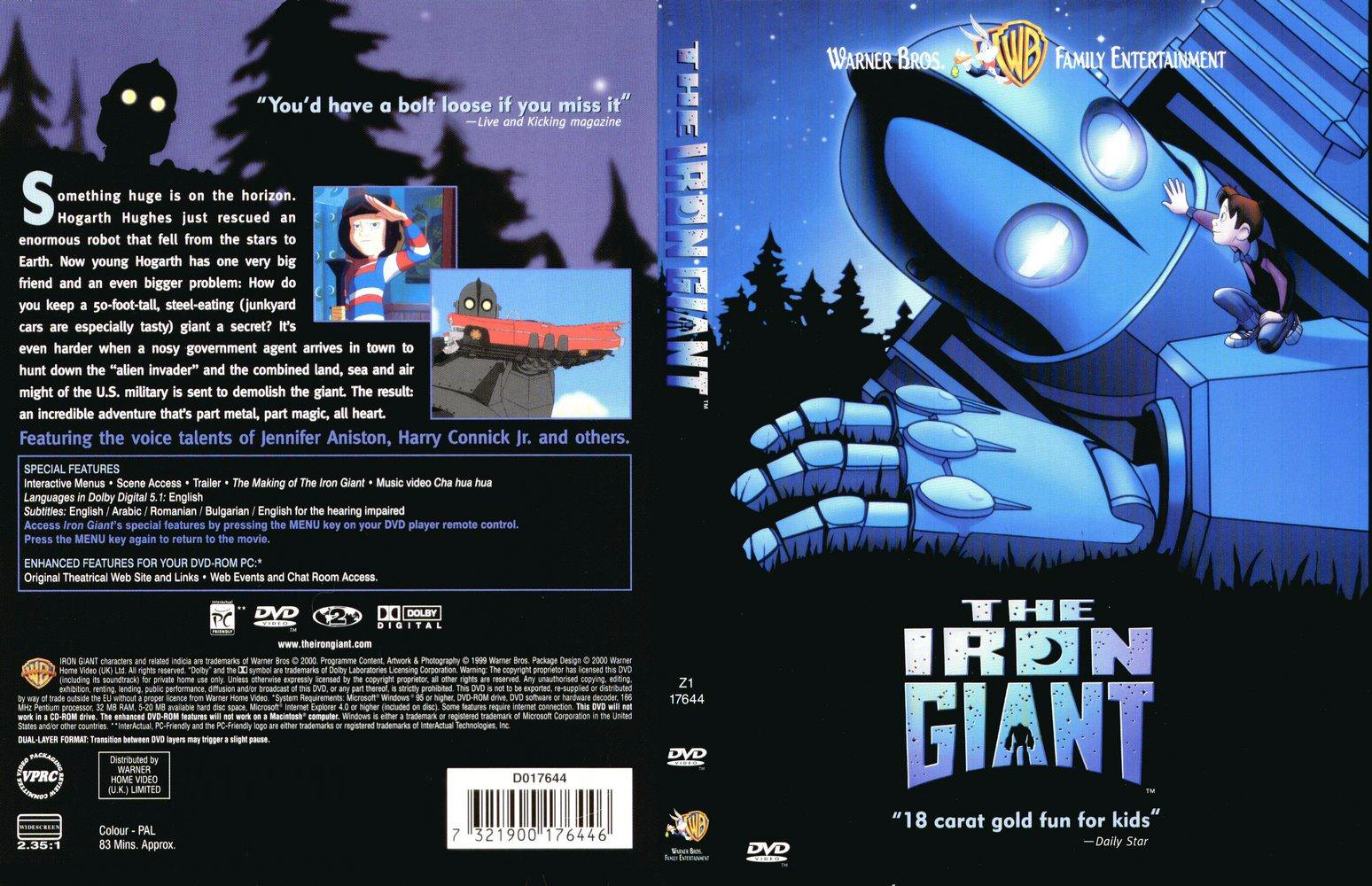 Guilty Pleasures The Iron Giant Brad Bird [1999]