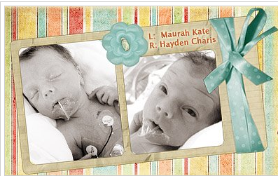 To See Our Twins' NICU Journey, Click on This Photo