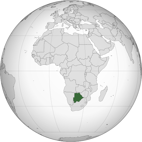 Letak negara Botswana