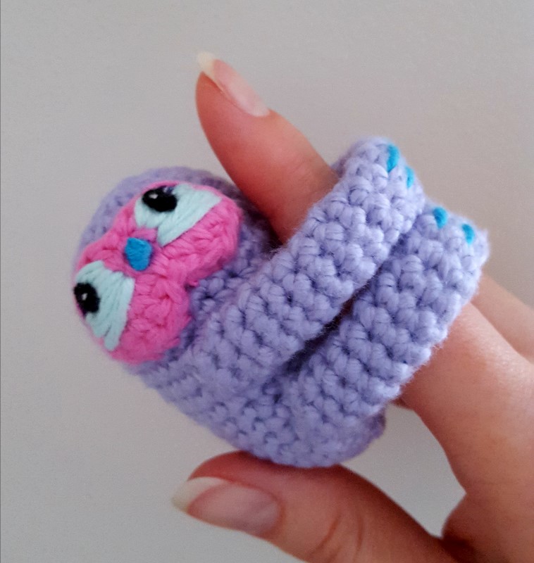 Dinki Dots Craft Crochet Finger Sloth dinki-dots-craft-crochet-finger-sloth