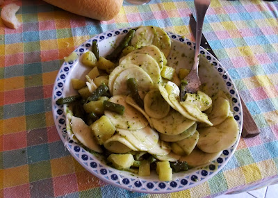 Croxetti pasta with green beans & pesto