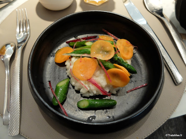 brunch hotel renaissance Paris plat principal risotto asperge carotte