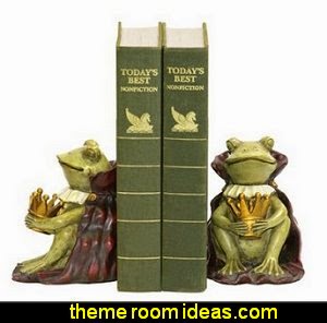 Frog Prince Bookends frog theme bedrooms - frog theme decor - frog themed gifts - froggy wallpaper murals - frog wall decals - frogs in a pond wall decor - Frog Prince decor Frog Prince Bookends frog theme bedrooms - frog theme decor - frog themed gifts - froggy wallpaper murals - frog wall decals - frogs in a pond wall decor - Frog Prince decor
