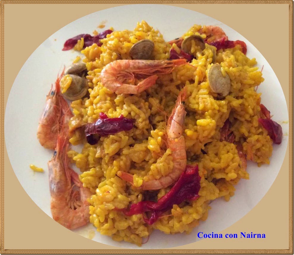COCINA CON NAIRNA (Mycook y Gm E) Paella de marisco en Olla GM E