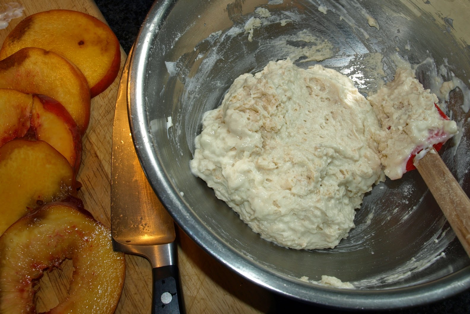 Cooking the Smitten Kitchen Peach and Sour Cream Pancakes (p. 5)