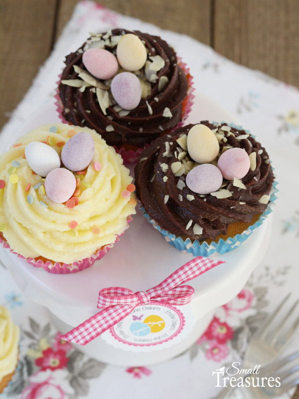Small Treasures: Cupcakes mit Osternest
