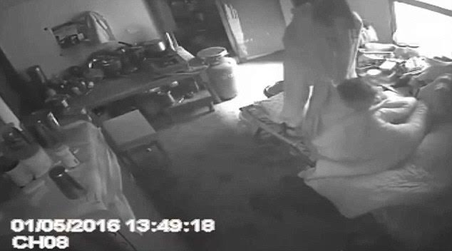 Indian Wife Caught On Camera Trying To Murder Her Mother