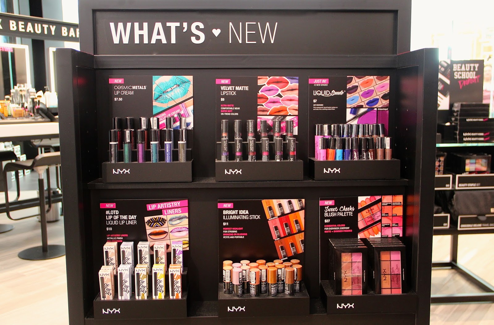 fashionably petite NYX Cosmetics Store Opening at Westfield Garden