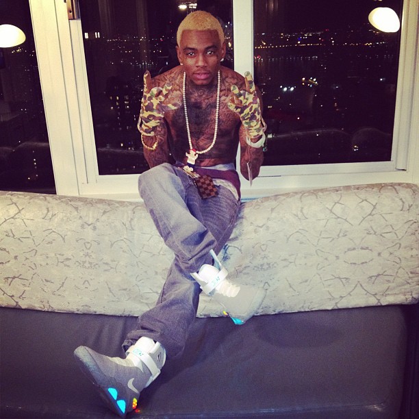 Soulja Boy pulls move out of Chris Brown's Playbook.