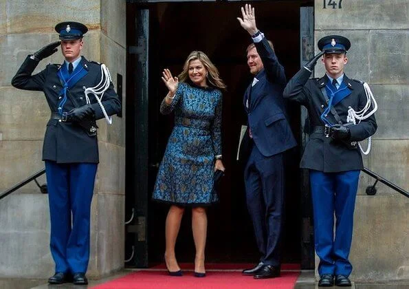 Queen Maxima wore Natan dress from Natan couture Fall/Winter 2017 collection. Princess Beatrix and Princess Margriet