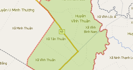 Bản đồ Huyện Vĩnh Thuận, Tỉnh Kiên Giang - Bản đồ Kiên Giang