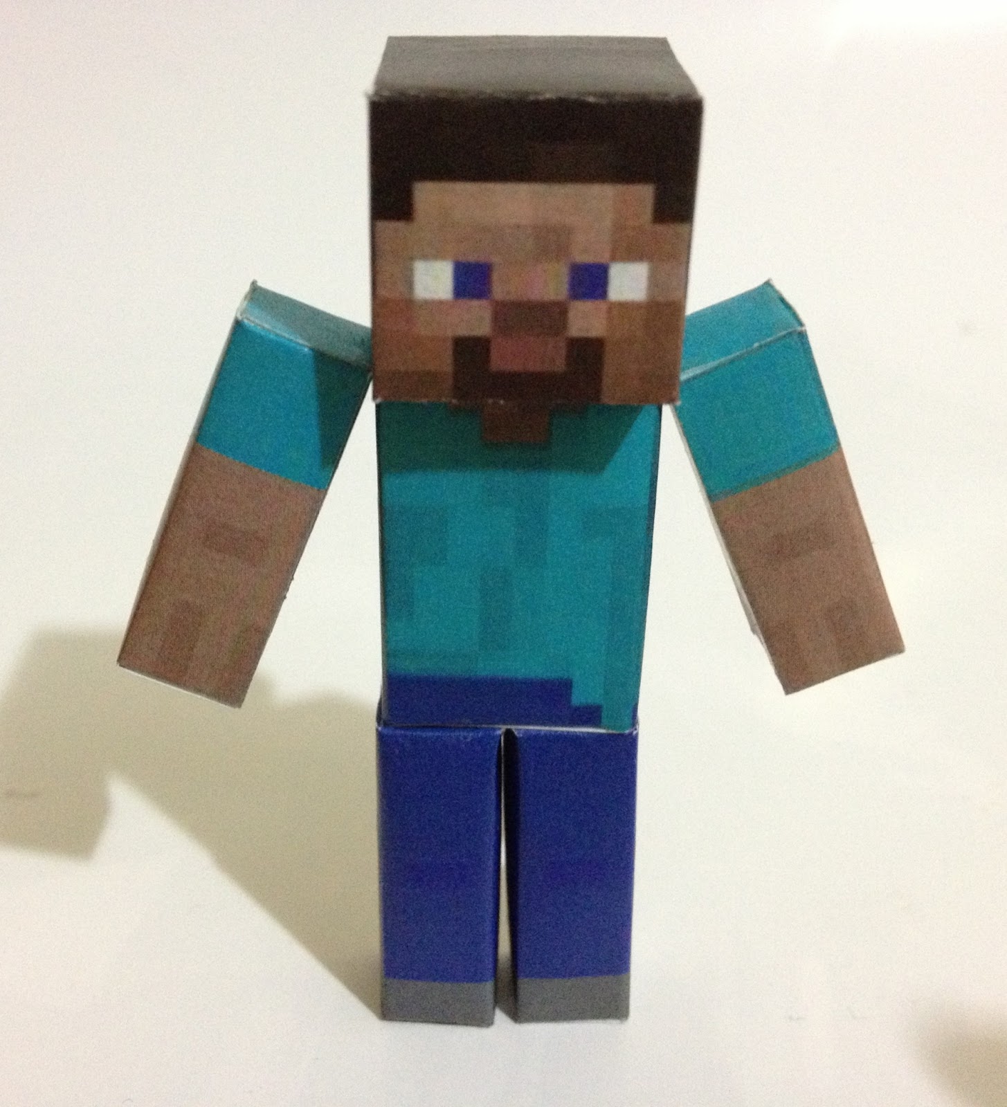 Mini At Least Papercraft Minecraft Grass Cesped And Stone Roca