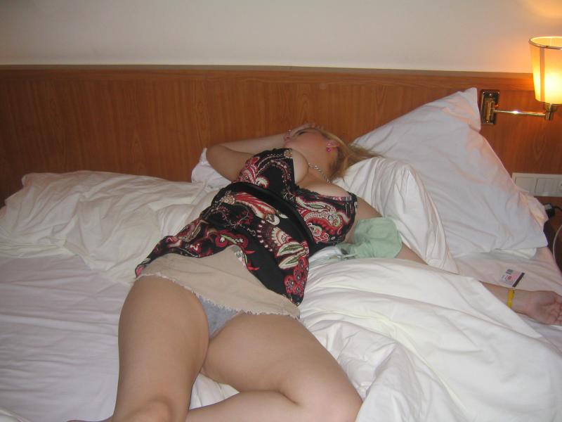 Wife sleeping in lingerie