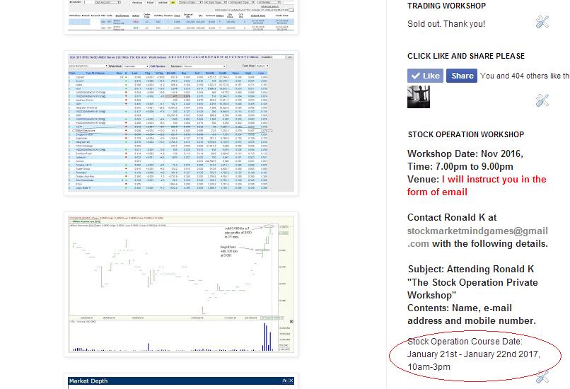 Stock Market BestKept Secrets Stock Operation Course November SOLD Out