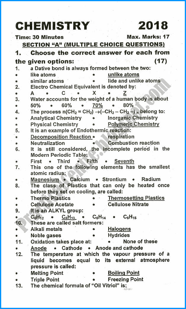 9th-chemistry-five-year-paper-2018