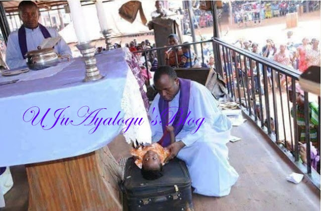 Father Mbaka Allegedly Resurrects Dead Baby During Church Crusade (Photos)